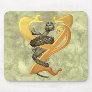 Dragonlore Initial Y Mouse Pad