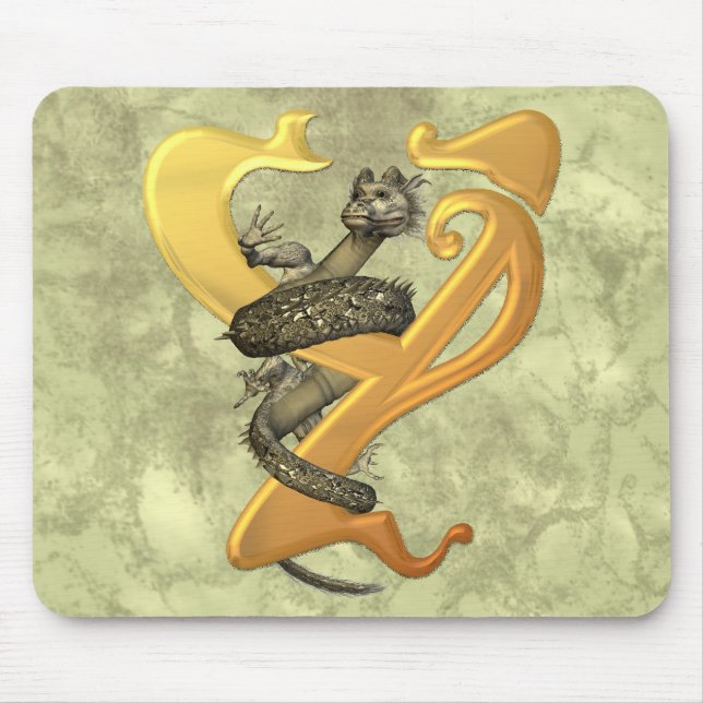 Dragonlore Initial Y Mouse Pad (Front)