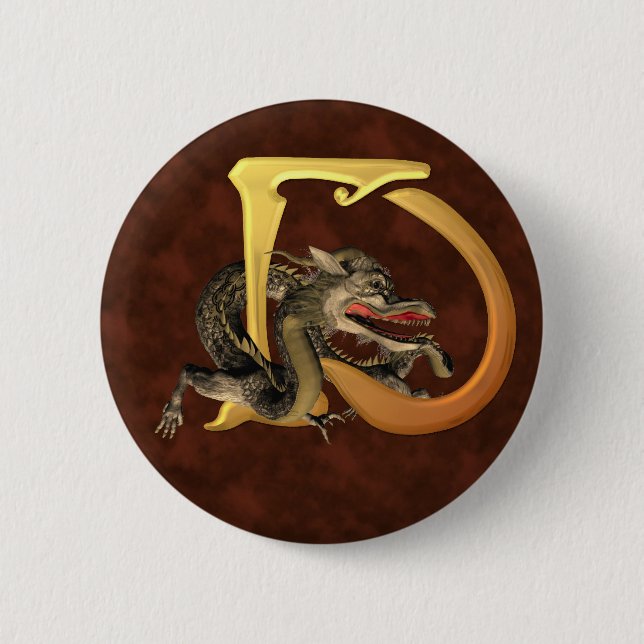 Dragonlore Initials D Button (Front)