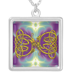 DRAGONLOVE SILVER PLATED NECKLACE