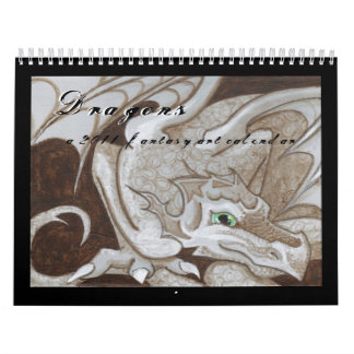 Dragons 2011 fantasy art calendar big eye painting