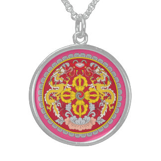 Dragons and Lotus flower Necklace