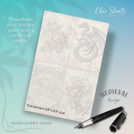 Dragons and Medieval-Influenced Design Stationery