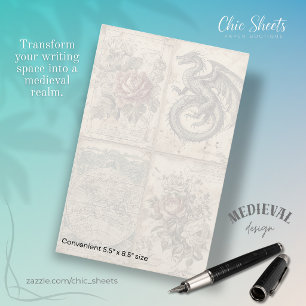 Dragons and Medieval-Influenced Design  Stationery