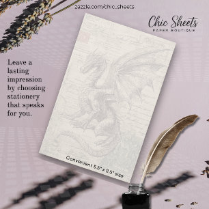 Dragons and Medieval-Influenced Design  Stationery