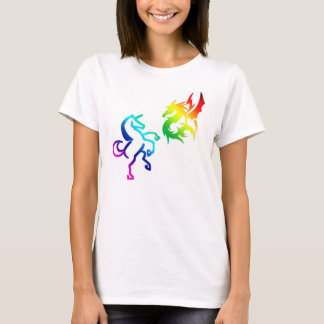 Dragons and Rainbow Unicorns T-Shirt
