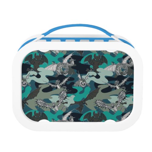 Dragons And Smoke Camouflage Pattern Lunch Box