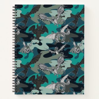 Dragons And Smoke Camouflage Pattern Notebook by howtotrainyourdragon at Zazzle