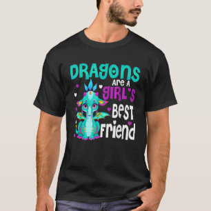 Dragons Are A Girl's Best Friend Girls T-Shirt