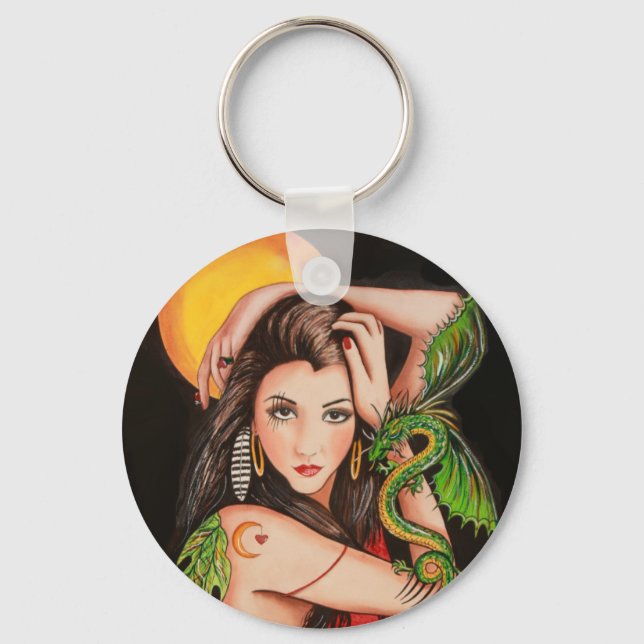 Dragons as Friends Keychain (Front)