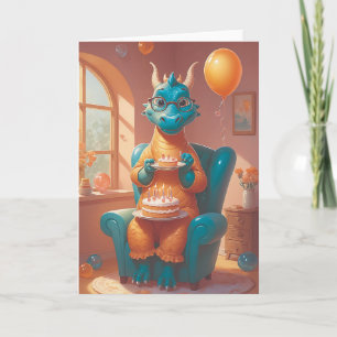 Dragon's Birthday Blaze Card