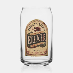 Dragon's Breath Elixir Vintage Halloween Can Glass