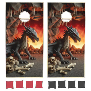 Dragon's Cave Art Cornhole Set