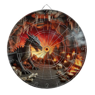 Dragon's Cave Art Dartboard