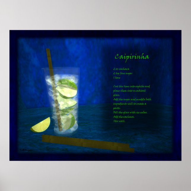 Dragons Cocktail Bar: Caipirinha Poster (Front)