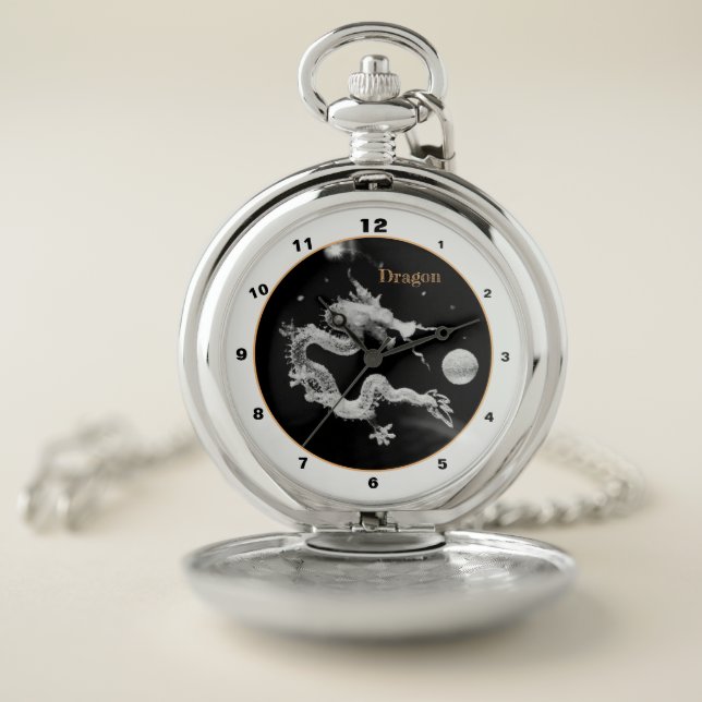 Dragons & Crystal Dragon Lore /Birth of the Dragon Pocket Watch (Inside)