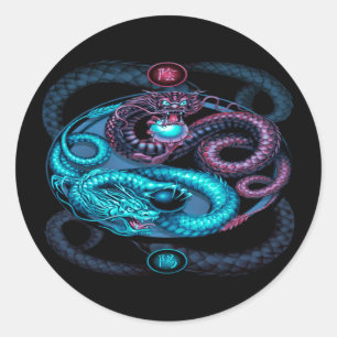 dragons design sticker