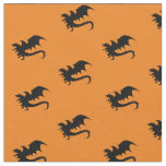 Dragons DND Silhouettes Fabric