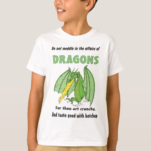 Dragons Do Not Meddle in Their Affairs T_Shirt