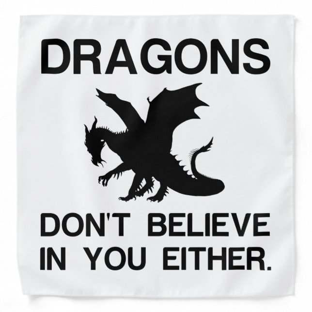 Dragons Dont Believe Bandana (Front)