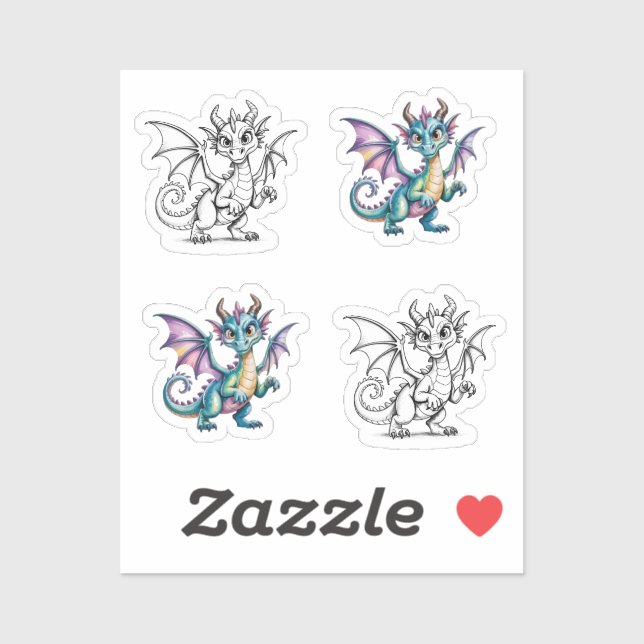 Dragons, Dragons, Dragons!  Sticker (Sheet)