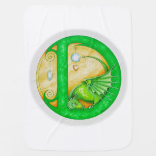 Dragons Dream of Diamonds Swaddle Blanket