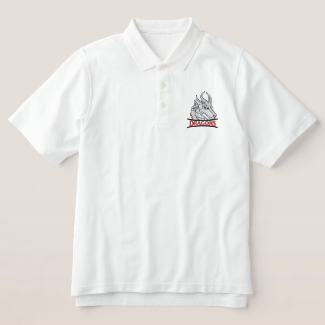 Dragons Embroidered Polo Shirt (Design Front)