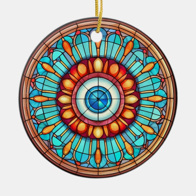 Dragon's Eye Ceramic Ornament (Front)