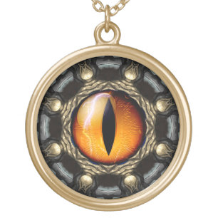 Dragon's Eye Gold Plated Necklace
