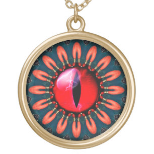 Dragon's Eye Gold Plated Necklace