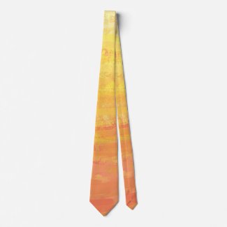 Dragons Eye Orange Texture Neck Tie