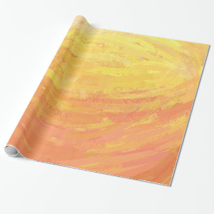 Dragons Eye Orange Texture Wrapping Paper