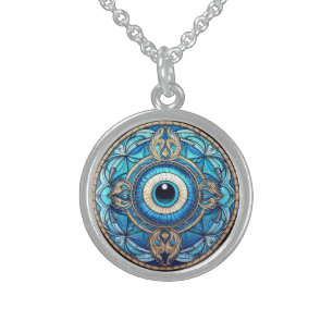 Dragon's Eye Sterling Silver Necklace
