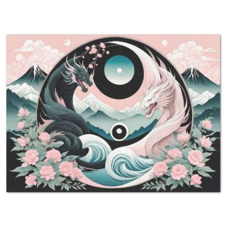 Dragons Floral Mountain Pink Sage Teal
