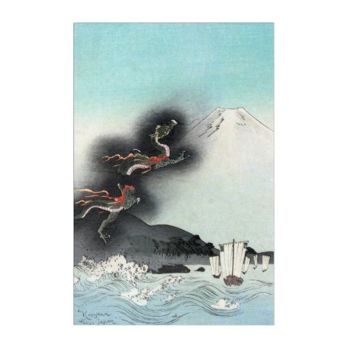 Dragons Fury Sea Battle for Mount Fuji Japan Acrylic Print