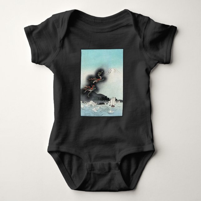Dragon's Fury Sea Battle for Mount Fuji, Japan Baby Bodysuit (Front)