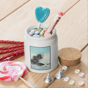 Dragon's Fury Sea Battle for Mount Fuji, Japan Candy Jar