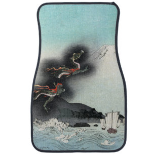 Dragon's Fury Sea Battle for Mount Fuji, Japan Car Floor Mat