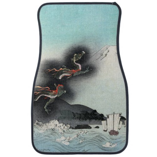 Dragons Fury Sea Battle for Mount Fuji Japan Car Floor Mat