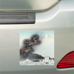 Dragon's Fury Sea Battle for Mount Fuji, Japan Car Magnet