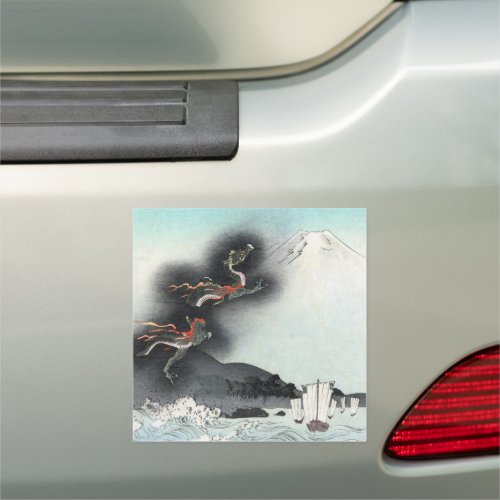 Dragons Fury Sea Battle for Mount Fuji Japan Car Magnet