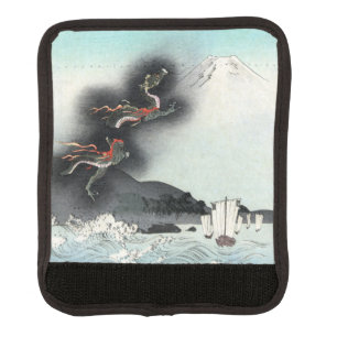Dragon's Fury Sea Battle for Mount Fuji, Japan Luggage Handle Wrap