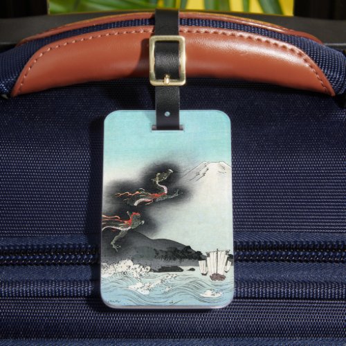 Dragons Fury Sea Battle for Mount Fuji Japan Luggage Tag