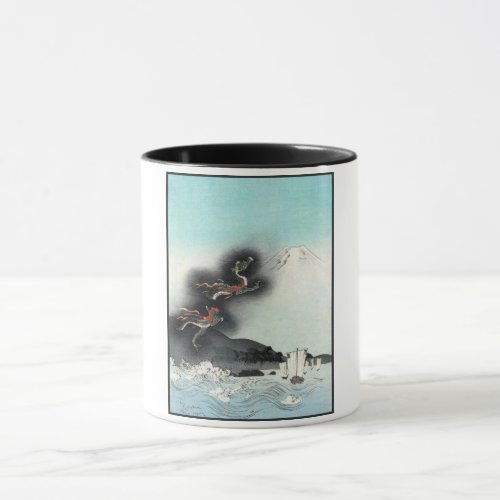 Dragons Fury Sea Battle for Mount Fuji Japan Mug