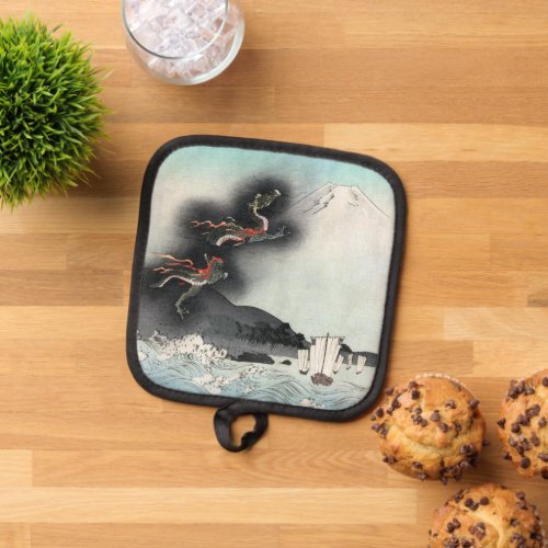 Dragons Fury Sea Battle for Mount Fuji Japan Pot Holder