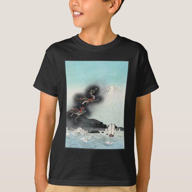 Dragon's Fury Sea Battle for Mount Fuji, Japan T-Shirt (Front)