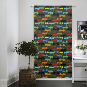 Dragons Green Flight Fantasy Blackout Curtains