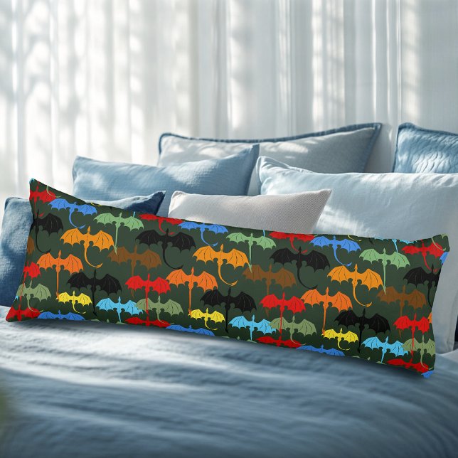 Dragons Green Flight Fantasy Body Pillow (Creator Uploaded)
