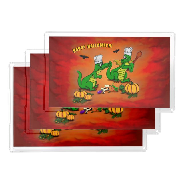 Dragons - Happy Halloween ! Today I will cook Acrylic Tray (Set)