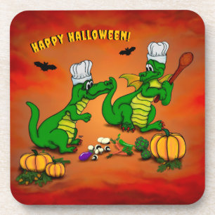 Dragons - Happy Halloween ! Today I will cook Beverage Coaster